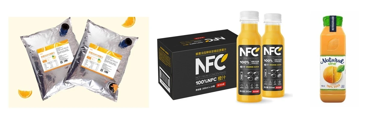 nfc orange juice product